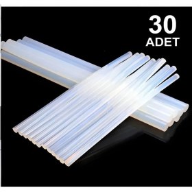 Resim Macroza 30 Adet Sıcak Mum Silikon 7 mm Ince Silikon 