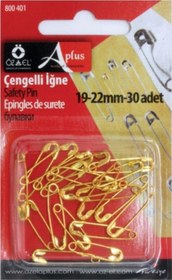 Resim Öz-El Altın Rengi Çengelli İğne Seti 30 Adet 800 401 
