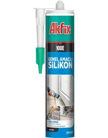 Resim Akfix 100E Genel Amaçli Şeffaf Silikon 280 Mlx24 Adet 