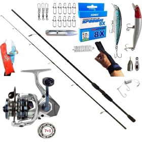Resim Oslo Okuma Safyre 4000 240cm 20-40gr Remixon Double Black Rapala Maket Balık Spin Olta Takımı Seti 
