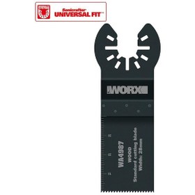 Resim WORX WA4987 Çok Amaçlı Raspalama Makinası İçin 28x40mm Ahşap, Fiberglas, PVC Universal Kesme Bıçağı 