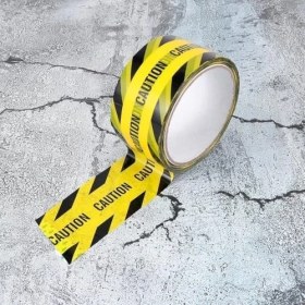Resim Hype Store Uyarı Bandı, 4.8CMX25M Aşınmaya Dayanıklı Tehlike Şeridi, Sarı ve Siyah Bariyer Işaretleme Bandı, Yol Inşaatı, Uyarı ve Tehlikeli Madde Taşımacılığı Için Kullanılır 