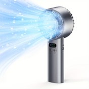 Resim Hurricane Buz Paketi Taşınabilir Fan - 100 Dişli Soğutma, TEC Süperiletken Buz-Seramik, 5200mAh Batarya, ANC Sessiz Motor, Hafif ve Taşınabilir Tüm Gün Kullanım İçin 