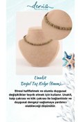 Resim Deniz Doğal Taş Sertifikalı Unakit ( Taşlar) Doğaltaş Kolye 6 Mm, M315 