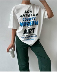 Resim Art Baskılı T-shirt Eşofman Altı Jogger-baskılı Alt Üst Eşofman Takım Oversize Bisiklet Yaka Yeşil 