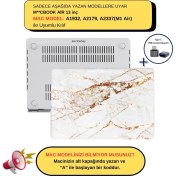 Resim McStorey Macbook Air M1 Kılıf 13inç A1932 A2179 A2337 ile Uyumlu Marble10NL 