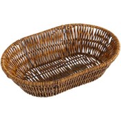 Resim Suntek El Dokuma Ekmek Sepeti Tepsi Tutucu Taklit Oval-25x17x7cm 