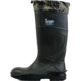 Resim O4 Korumasız Kamuflaj Boğazlı Yeşil Poliüretan Çizme - Techno Boots 
