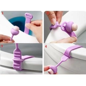 Resim Genel Markalar 2 Adet Mantar Tasarımlı Klozet Kaldırma Aparatı Klozet Kapağı Tutacağı Hijyenik Kaldırma Kolu Aparat 