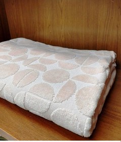 Resim Özdilek Kadife Pamuk Büyük Boy Banyo Havlusu 90x150 -circular Bej Bej 