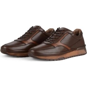 Resim FootCourt Kahverengi Erkek Deri Günlük Sneakers Corippo 