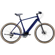 Resim Carraro E-Sportive X 28" HD Elektrikli Trekking Bisiklet - Lacivert/Turuncu/Gümüş 