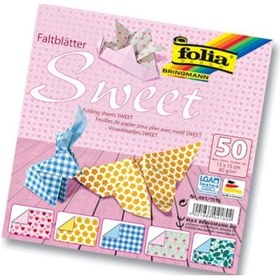 Resim Folia Origami Kağıdı 20X20 Cm. 5 Desen 50 Yaprak Sweet 