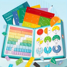 Resim Kırıklar Hakkında Öğrenme İçin Manyetik Kitap Oyuncak, Silinebilir Toplama ve Çıkarma Öğretim Yardımcıları, Sınıf Malzeme Oyuncak, Matematiksel Kesir İşlem Bulmaca Oyuncak 