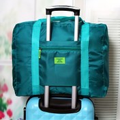 Resim 1 Adet Katlanabilir Seyahat Çantası, Büyük Kapasiteli Duffle Çanta, Tote Çanta, Geceyi Geçirmek, Tatil, Alışveriş, Hafta Sonu, Spor Salonu İçin Uygun 