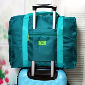 Resim 1 Adet Katlanabilir Seyahat Çantası, Büyük Kapasiteli Duffle Çanta, Tote Çanta, Geceyi Geçirmek, Tatil, Alışveriş, Hafta Sonu, Spor Salonu İçin Uygun 