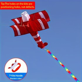 Resim Bu 3D Çift Katlı Uçak Uçurtması ile Yüksekten Uçun - Açık Hava Sporları için Mükemmel! 