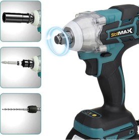 Resim 36v 5ah Kömürsüz Çift Akülü Şarjlı Metal Somun Sökme Makinesi 