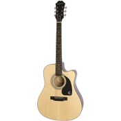 Resim Epiphone FT-100CE Jumbo Elektro Akustik Gitar (Natural) 