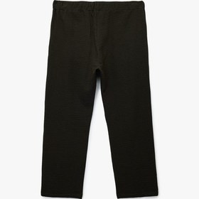 Resim Koton Pamuklu Dokulu Cep Detaylı Beli Bağcıklı Eşofman Altı Haki 6wam40016mk Haki 