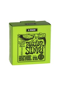 Resim Ernie Ball P03221 Regular Slinky Elektro Gitar Teli 3 Lü Paket 1 