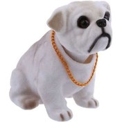 Resim Ganzhoushop Yurt Sallayarak Sallayan Köpek Kafa Için Gri Dışından Dekorasyonu Bulldog Beyaz Araba Açık Gt 