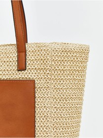 Resim LC Waikiki LCW ACCESSORIES Kadın Hasır Plaj Çantası 