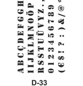 Resim D-33 Artebella Stencil 20X30 Cm 