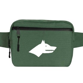 Resim Göktürk Kurt Bel Çantası - Yeşil 