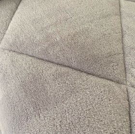 Resim Evmila Yıldız Desenli Peluş Uyku Seti (Gri Peluş ) - 160*220 Cm Peluşlu Uyku Seti 50*70 Cm Yastık Kılıfı 90*190 Cm Çarşaf 