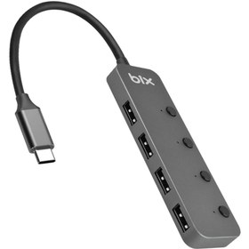Resim Bix BX20HB Type-C to 4 Port USB 3.2 Hub Çoklayıcı 