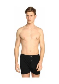 Resim Erkek Karışık Renk 3'lü Paket Penye Düğmeli Boxer Elf568t0117ccm3 KARIŞIK RENK 