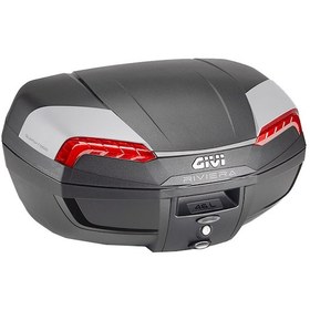 Resim Givi E46n2 Riviera Motosiklet Arka Çanta Kırmızı Reflektörlü Siyah 