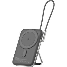 Resim Juo MT03280 10000 mAh Standlı 20 W Type-C Magsafe Powerbank Siyah 