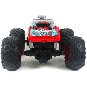 Resim 1:12 Big Patfoot Usb Şarjlı Uzaktan Kumandalı Off Road Araba 32 Cm 16156 Kırmızı Çok Renkli 