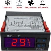 Resim STC Yate10 9200 Dijital Çift Prob Isı Kontrol Termostatı 
