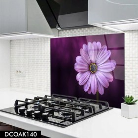 Resim Olinpa Cam Ocak Arkası Koruyucu | Çiçek Desenli 