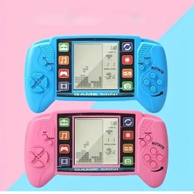 Resim Oldfriend Fei Rui Retro Klasik Pembe El Konsolu Büyük Ekran Taşınabilir Oyun Aleti 