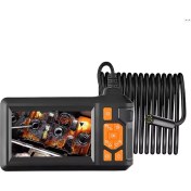 Resim Ekranlı 3 Kameralı 10 mt Hafıza Kart Destekli Sert Kablo Yılan Endoskop Kamera 8 mm 4.3 Inc 