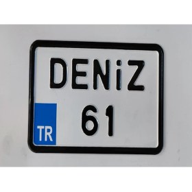 Resim Ayz Markalama Bisiklet Plakası, Ufak Motor Plakası, 12X18 cm Plaka, Cam Önü Plakası, Dekor Plaka, Süs Plakası, Isim Plaka 