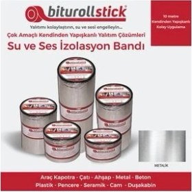 Resim 1.5 mm 30 cm Metalik 10MT. - Yapışkanlı Su Yalıtımı ve Ses Yalıtım Bandı 