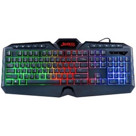 Resim Jedel K504 Multimedia Rgb Kablolu Mekanik Oyuncu Klavye 