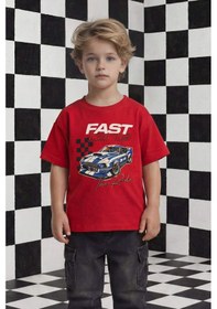 Resim Defacto Erkek Bebek Regular Fit Baskılı Kısa Kollu Tişört G6138a526smrd79 Kırmızı-rd79 