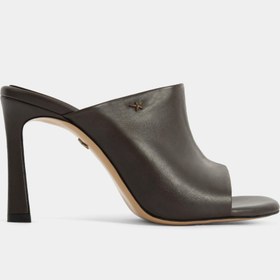 Resim CUT DARK BROWN LEATHER SANDALS - Brown / 37 EU 