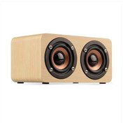 Resim Toproad Ahşap Kablosuz Bluetooth Hoparlör 