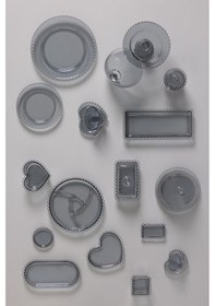 Resim Karaca Glory Antrasit Kayık Tabak 25 cm 