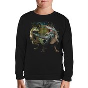 Resim Jurassic World II Siyah Çocuk Sweatshirt 