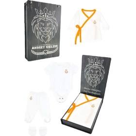 Resim Galatasaray Orijinal Hastane Çıkış Seti 4'lü Set Kişiye Özel Hediyelik Ahşap Kutulu 