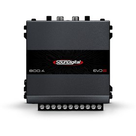 Resim Soundigital Deniz Sound Garage 4 Kanal Amfi 800.4 EVO6 4 OHM 4X200 Rms 2 ohm 4x132 Rms 4 Ohm 