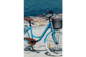 Resim Bisan Sorrento Şehir Bisikleti 44 cm V 26 Jant 3 Vites Bebek Mavisi Silver 